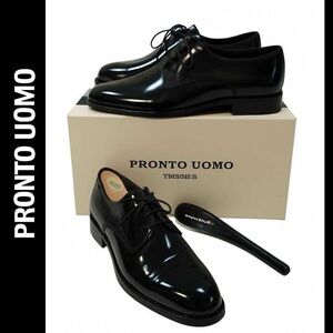Pronto Uomo Firenze Black Lace Up Patent Size 9D